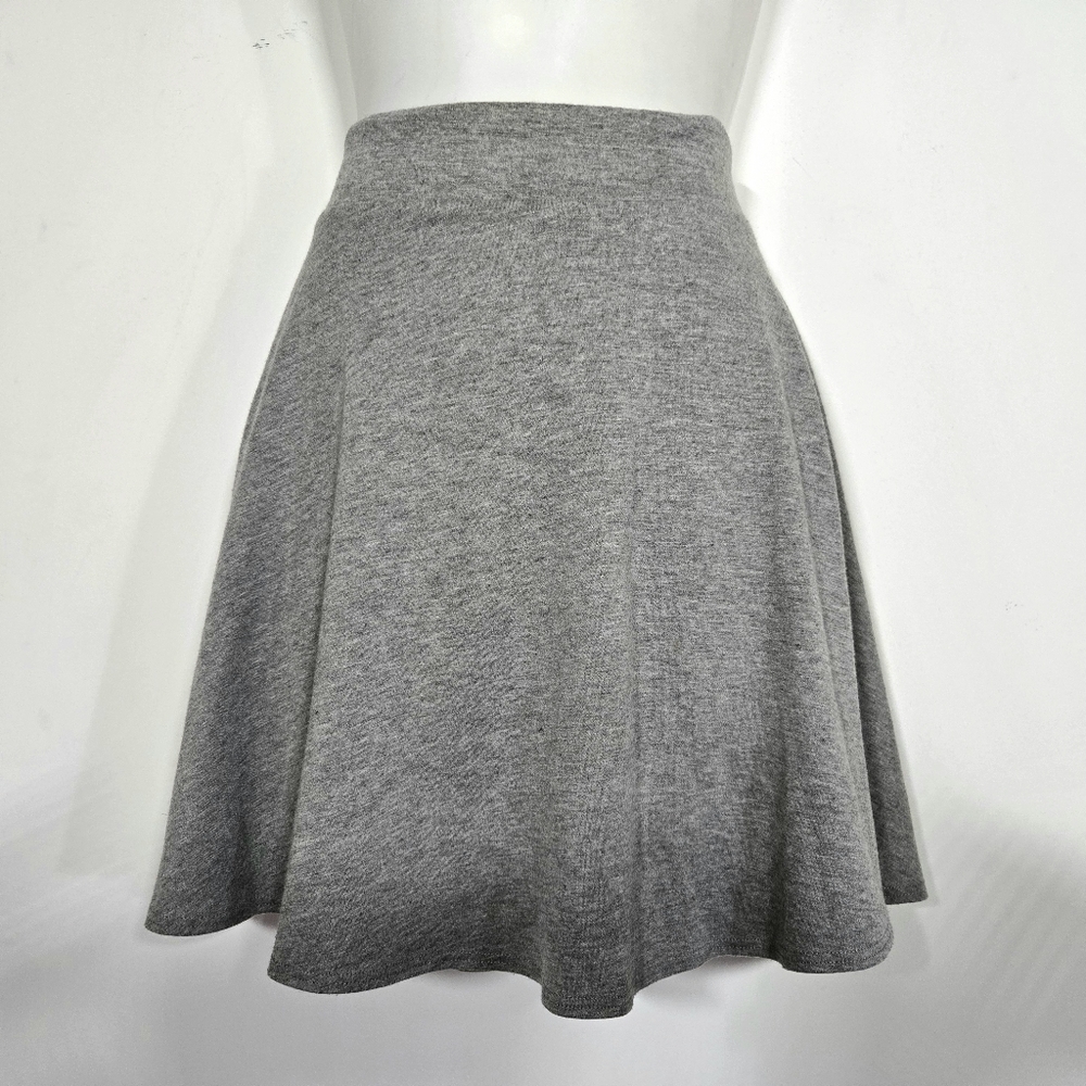 G By Guess Heather Gray Flared Skater Skirt